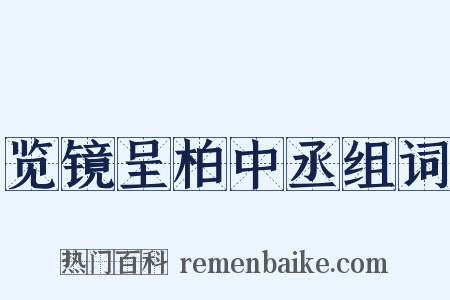 览镜呈柏中丞组词是什么意思的图片